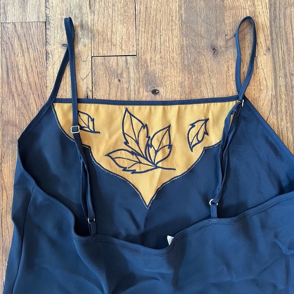 Victoria Secrets Vintage slip dress fall leaves RARE - Picture 6 of 7